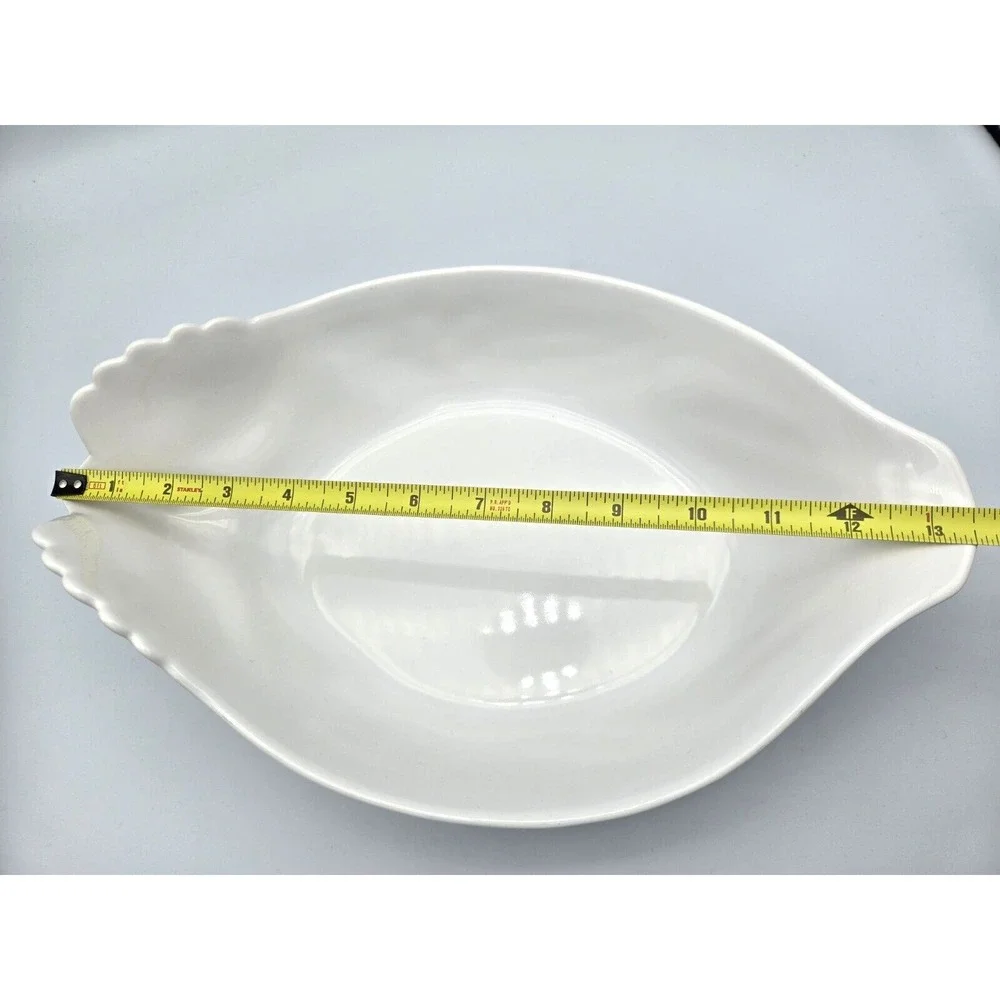 Revol‎ France Large Chicken Shaped Casserole Serving Baking Dish White P12 13.5